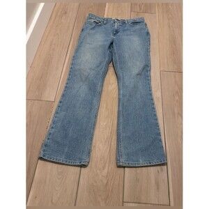 LondonJeans‎ Y2K Medium Wash Bootcut Jeans Labeled Size 8 / Waist 28”